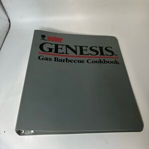 Weber Gas Barbecue Cookbook Gray Ring‎ Bound Vintage Grilling BBQ